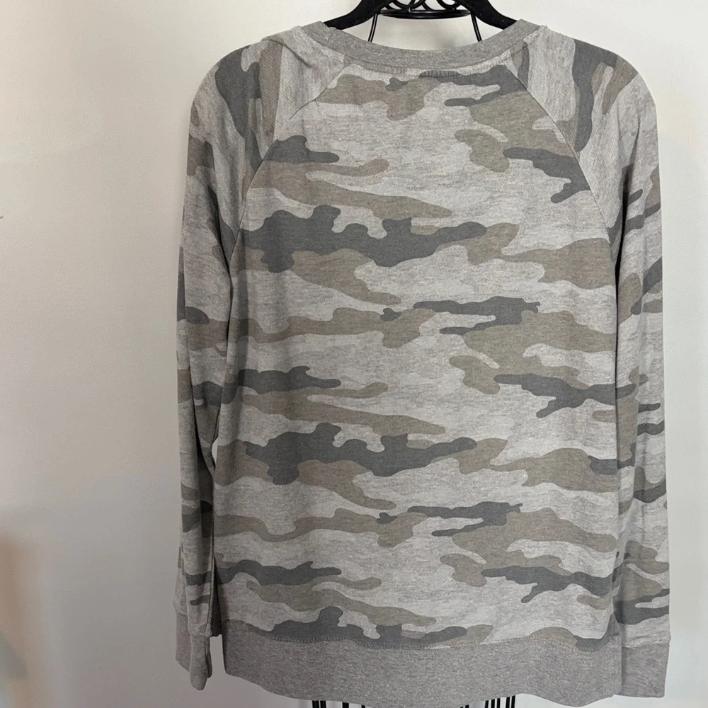 Pressbox Gray camo Clemson tigers Sweatshirt oversized women’s large shirt top - Picture 4 of 5